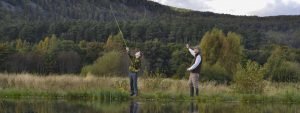 Fly fishing at Rothiemurchus near Aviemore