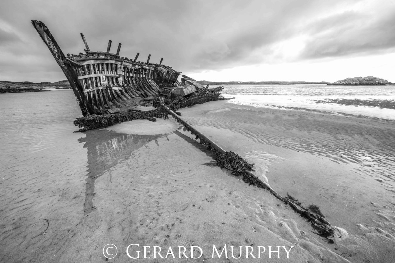 Black and white photography of 'Bad Eddie' a ship