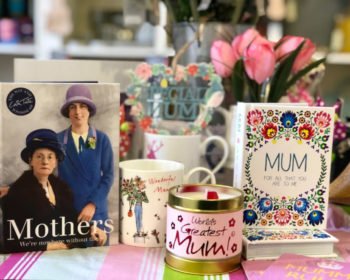 Display of Mother's Day 2019 gifts in The Old School Shop, Rothiemurchus