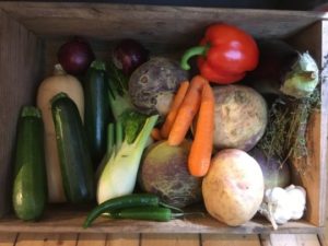 Fresh and seasonal veg at Rothiemurchus Farm Shop