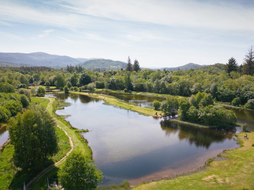 Rothiemurchus Fishing Aviemore from above